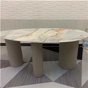 Customized Sintered Stone Dining Table For Home & Restaurant