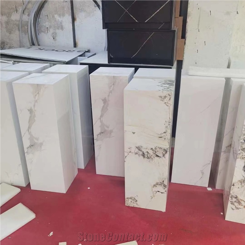 Customized Sintered Stone Plinths For Hotel Villa Decoration