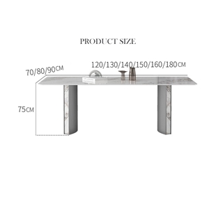 Home Furniture Sintered Stone Rectangular Dining Table Set