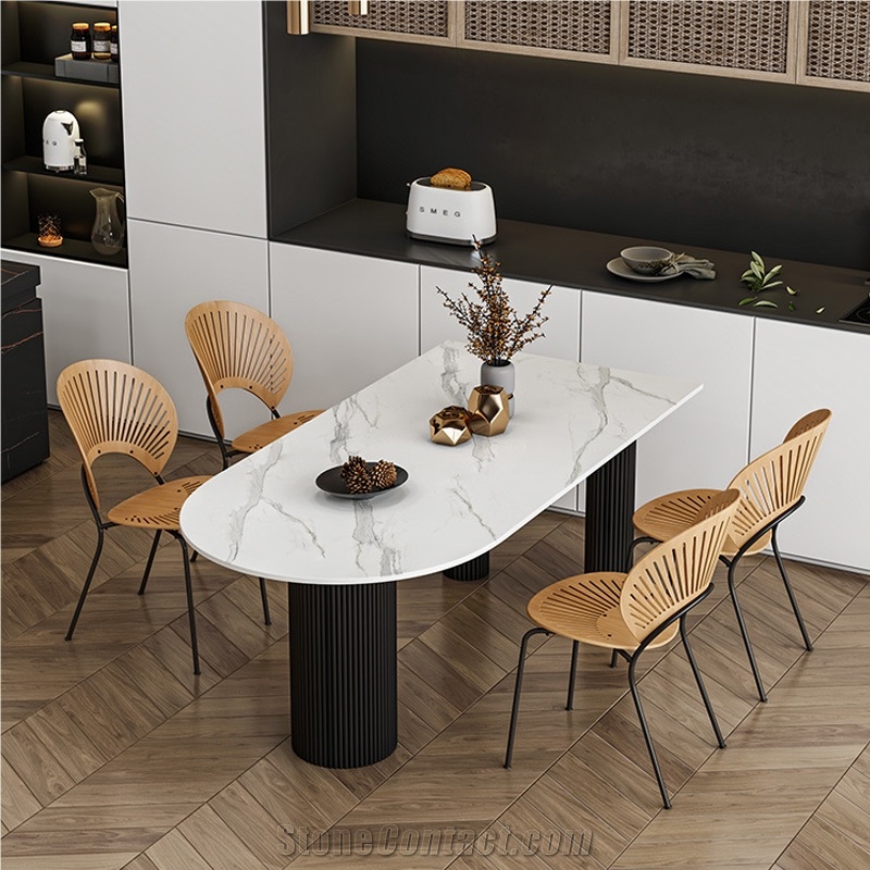 Home & Hotel Furniture Designs Sintered Stone Dining Table