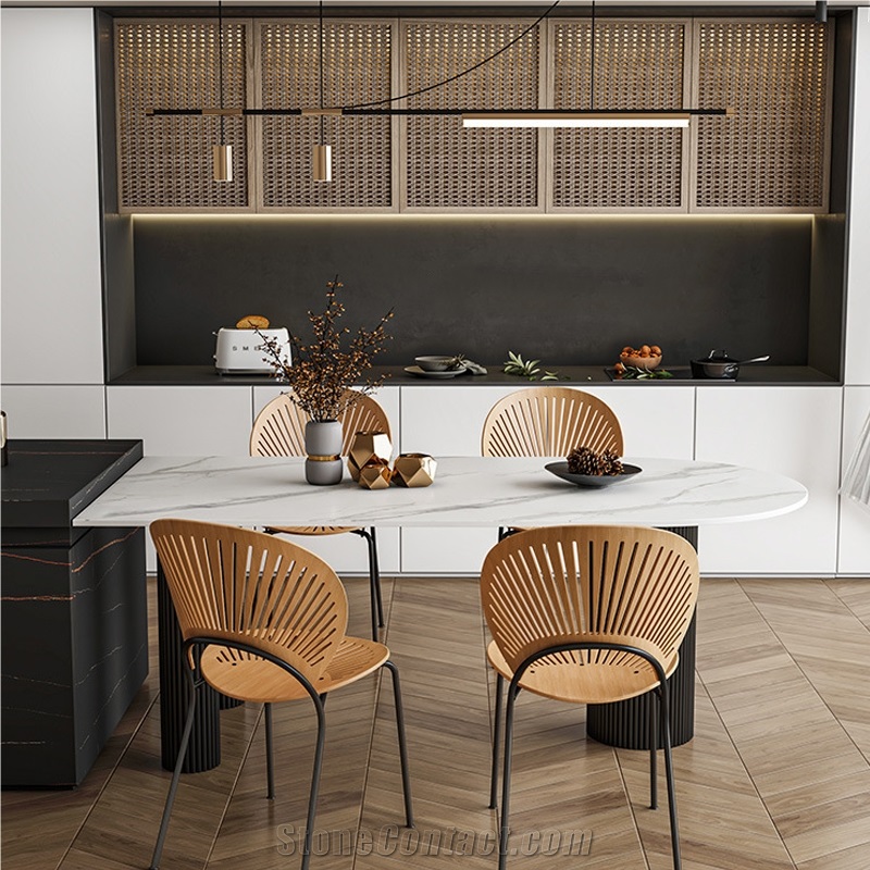 Home & Hotel Furniture Designs Sintered Stone Dining Table