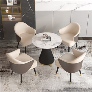 Hot Sale Sintered Stone Negotiating Table For Sales Offices