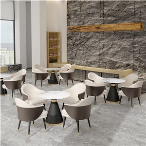 Hot Sale Sintered Stone Negotiating Table For Sales Offices