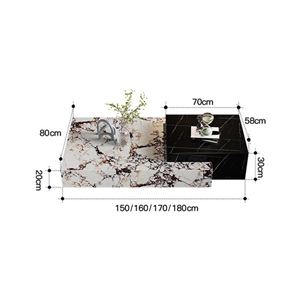 Modern Design Sintered Stone Coffee Table Home Luxury Set
