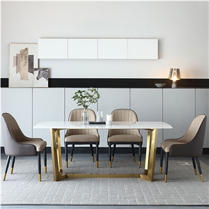 Modern Sintered Stone Dining Table Home Restaurant Design