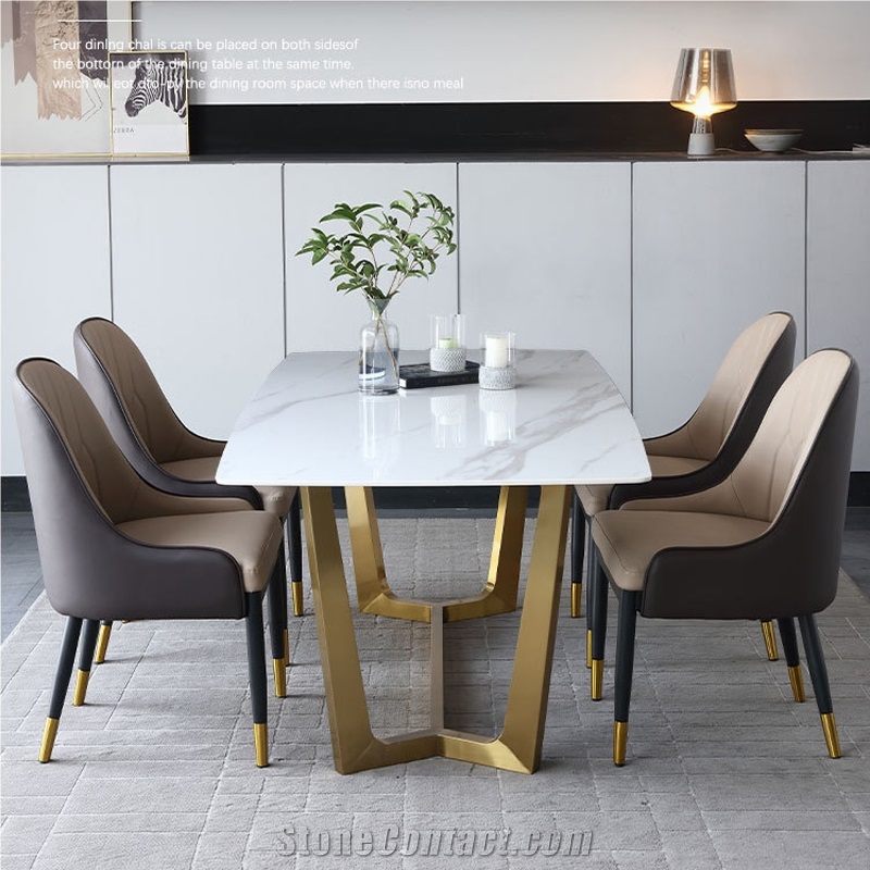 Modern Sintered Stone Dining Table Home Restaurant Design