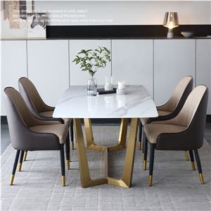 Modern Sintered Stone Dining Table Home Restaurant Design