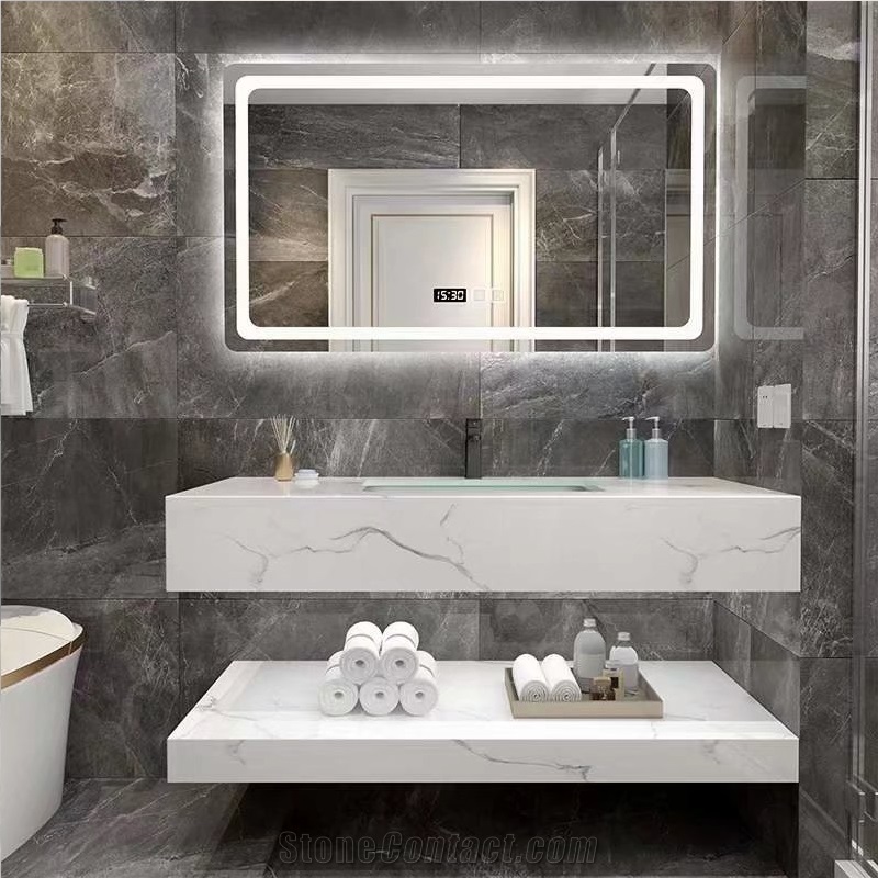 New Bathroom Cabinet Vanity Wash Basin Sintered Stone Sink