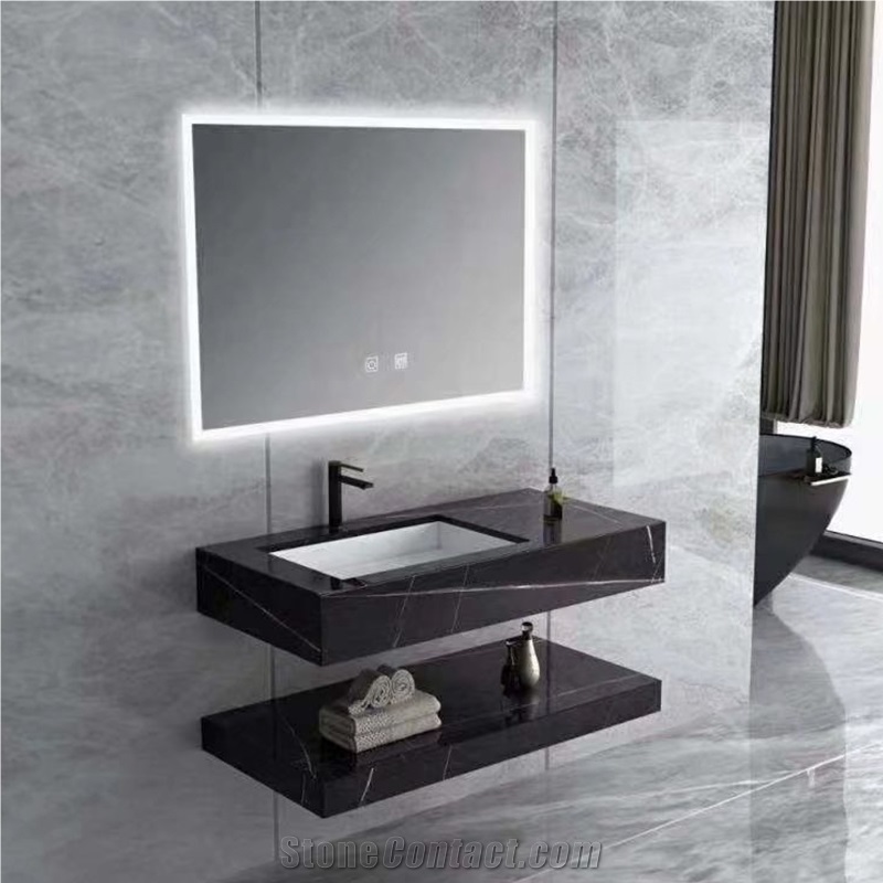 New Bathroom Cabinet Vanity Wash Basin Sintered Stone Sink