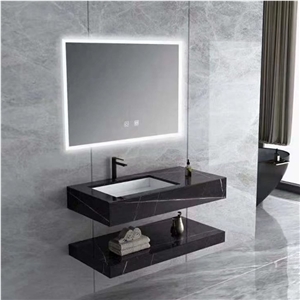 New Bathroom Cabinet Vanity Wash Basin Sintered Stone Sink