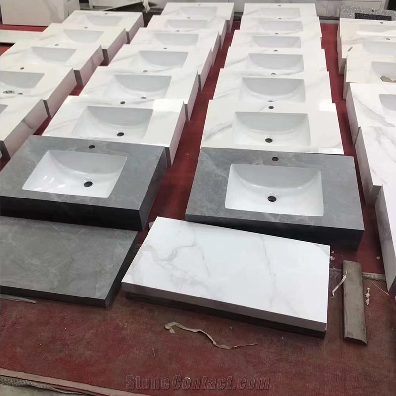 Sintered Stone Bathroom Unit- Artificial Marble Vanity Top