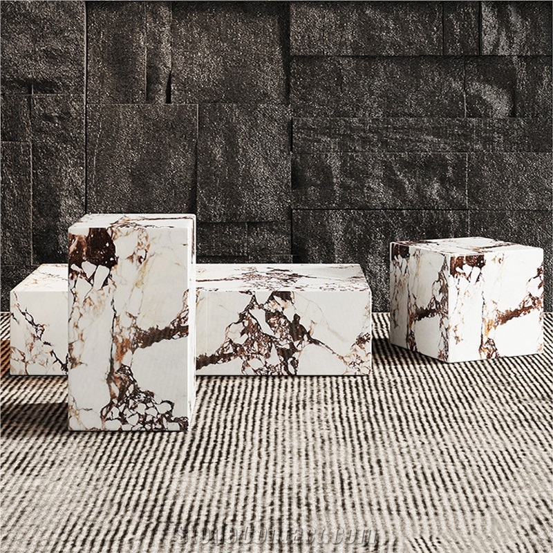 Sintered Stone Coffee Table Set Side Table Villa Home Design