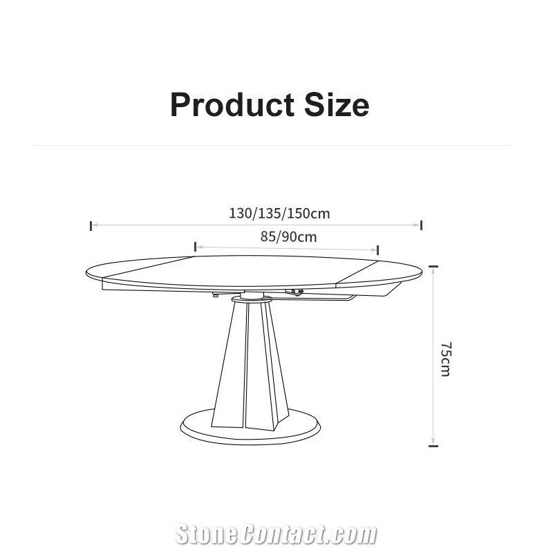 Sintered Stone Dining Table Home Restaurant Furniture Design