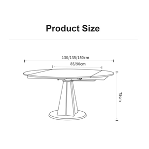 Sintered Stone Dining Table Home Restaurant Furniture Design
