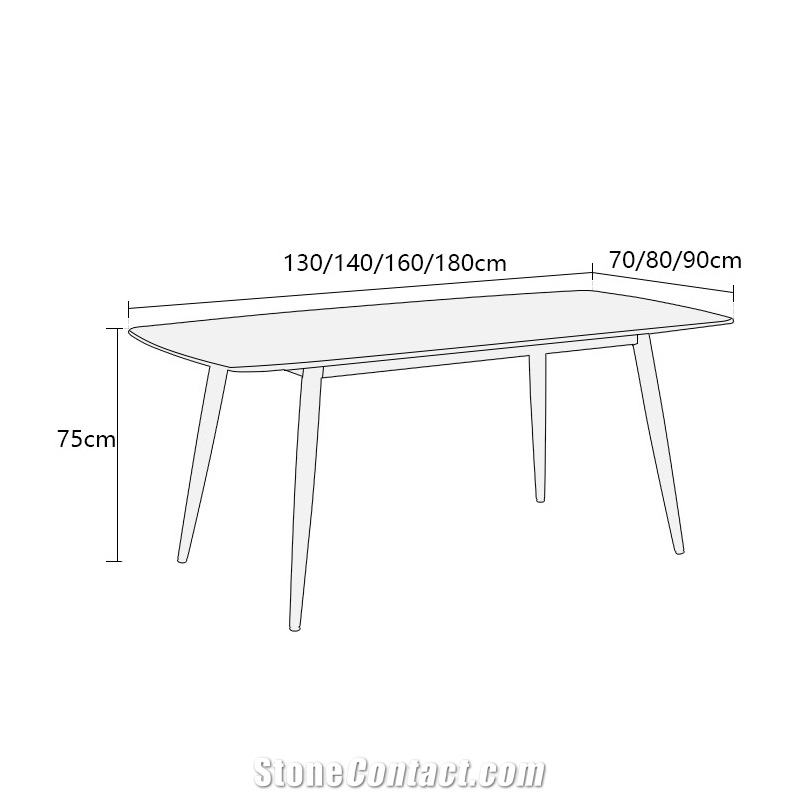 Sintered Stone Dining Table Tops Home And Hotel Furniture Design