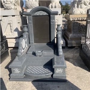 Custom Made G654 Granite Asian Gravestone, Japanese Headstone