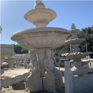 Custom Stone Fountain Villa European Style Water Landscape