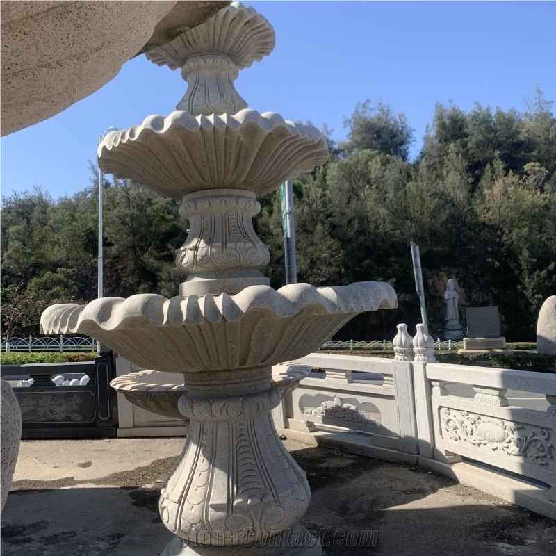 Customized Garden Handcarved Natural Stone Statue Fountain