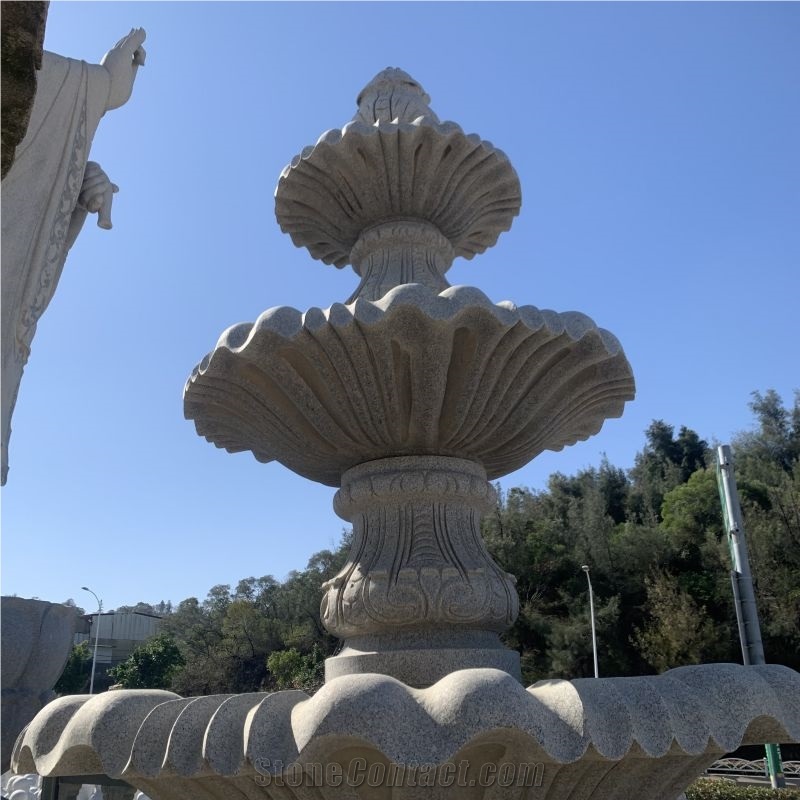 Customized Garden Handcarved Natural Stone Statue Fountain