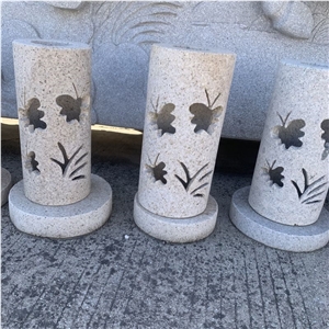 Factory Price Outdoor Stone Carving Yard Lamp Garden Lamp