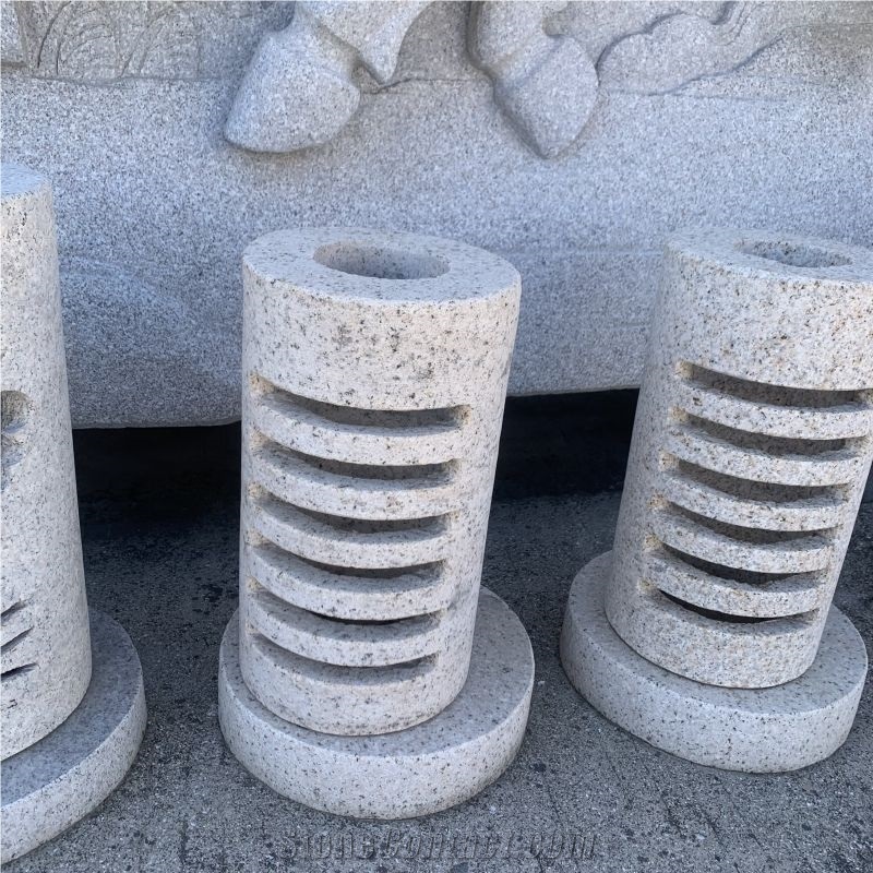 Factory Price Outdoor Stone Carving Yard Lamp Garden Lamp