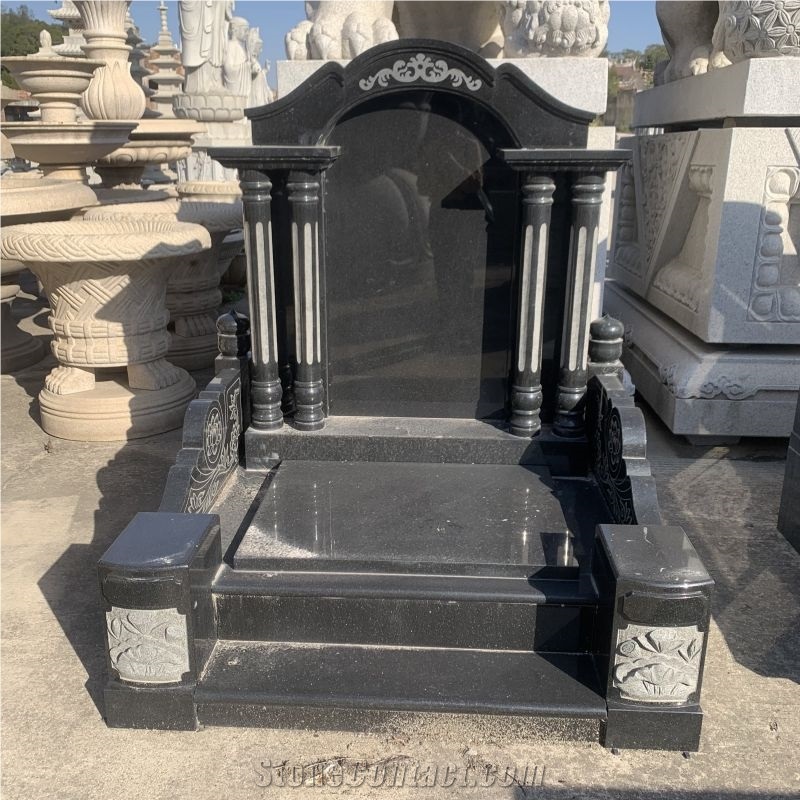 Granite Asian Style Monument, Gravestone