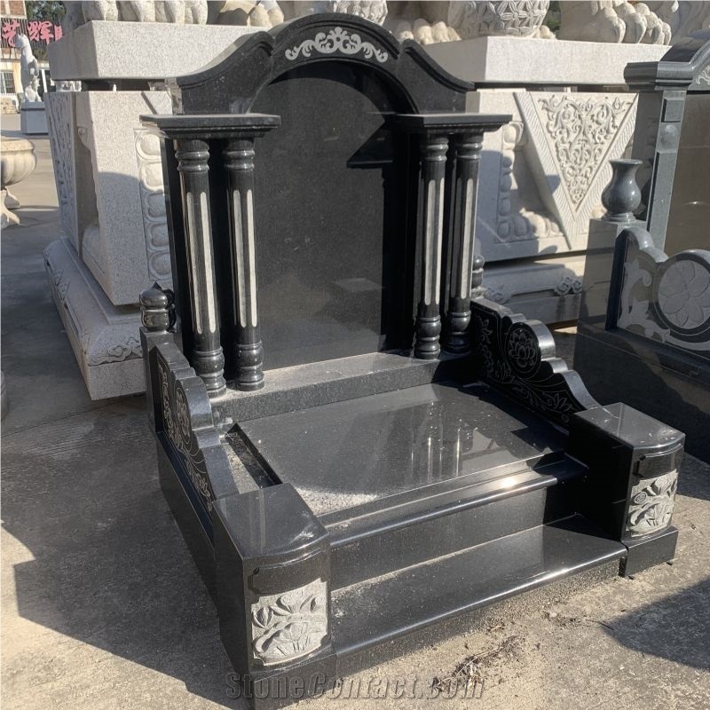 Granite Asian Style Monument, Gravestone
