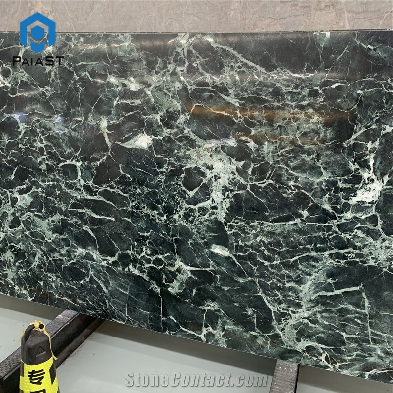 Green Marble With White Veins For Interior Floor
