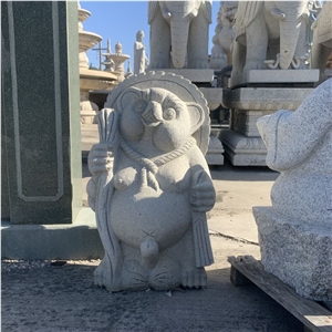 Hand Carved Granite Animals Sculpture Stone Garden Statue