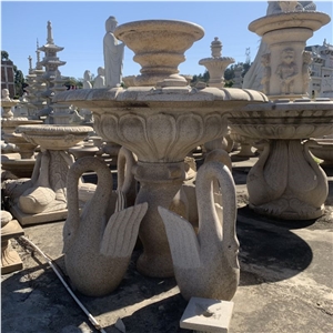 Outdoor Garden Decor Natural Stone Fountain Garden Waterfall