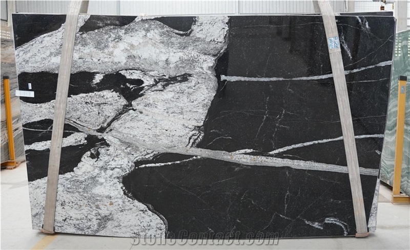 Maori Granite Slabs, Brazil Black Granite