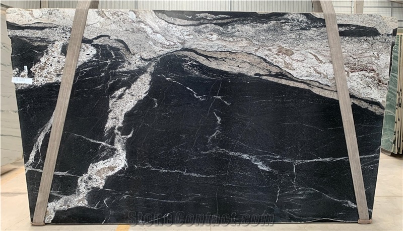 Maori Granite Slabs, Brazil Black Granite