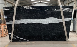 Maori Granite Slabs, Brazil Black Granite