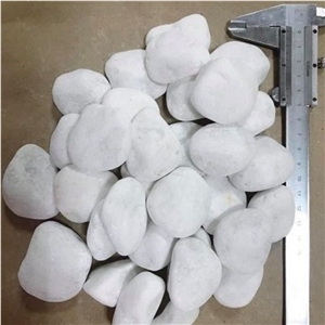 Snow White Pebble Stone Hot Selling For Decoration