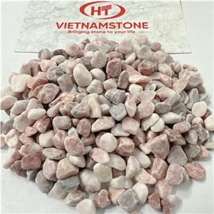 Viet Nam Tumbled / Natural Pebbles White Color