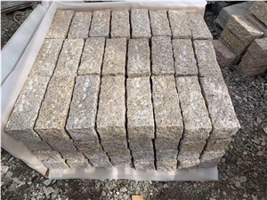 Gray Granite Tumbled G603 Stone Cobble Pavers For Walkway