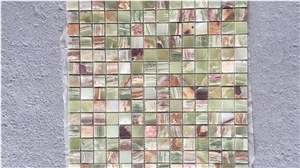 Marble Chevron Mosaic Design Shangri La Backsplash Mosaics