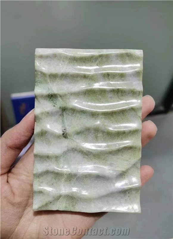 Marble Linear Strips Mosaic Tile Statuario Backsplash Mosaic