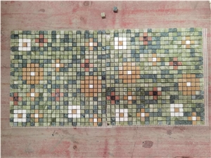 Marble Marquina 3D Mosaic Medallions For Lobby Floor Pattern