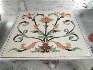 Marble Mosaic Art Work Stone Inlaid Mosaic Flower Pattern