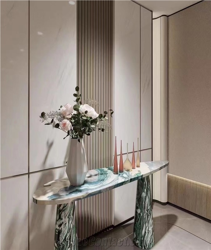 Marble Norway Green Console Table Stone Furniture
