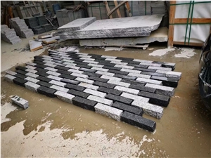 Natural Split Stone Walkway Patio Pavers Granite G654 Cobble Stone