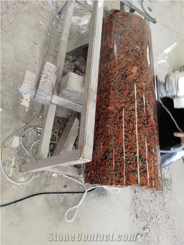 Stone Stair Balusters Rosso Santiago Granite Balustrades