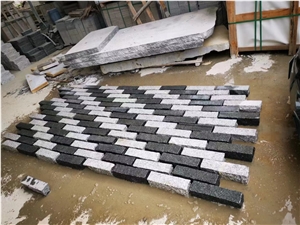 Tumbled Gray Granite Masonry Building Stone G654 Facade Murs