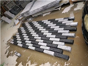 Tumbled Gray Granite Masonry Building Stone G654 Facade Murs
