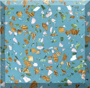Artificial Stone Precast Terrazzo Slabs & Tiles Cement