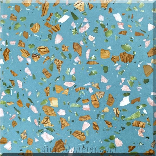 Artificial Stone Precast Terrazzo Slabs & Tiles Cement