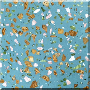 Artificial Stone Precast Terrazzo Slabs & Tiles Cement