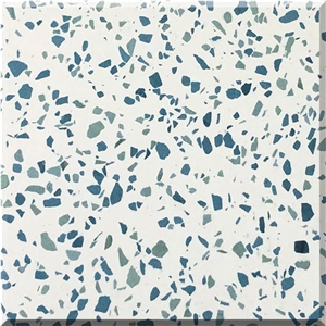 Dark Grey Color Artificial Stone Precast Terrazzo Slabs