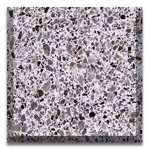 Grigio Carrara Grafite  Multicolor Decorative Terrazzo Tiles